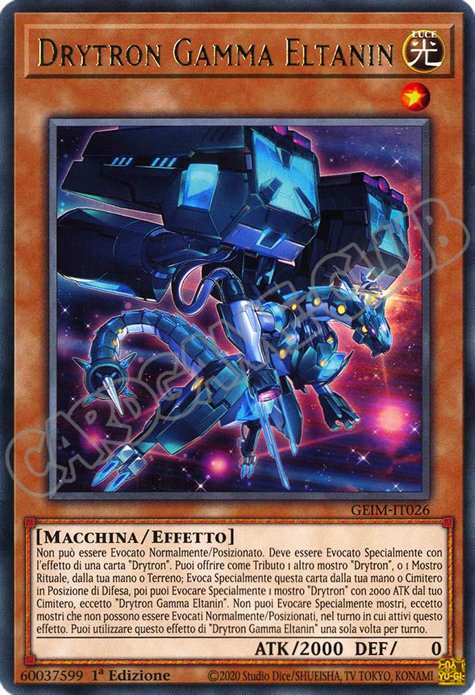 GEIM-IT026 Drytron Gamma Eltanin rara 1a Edizione (IT) -NEAR MINT-