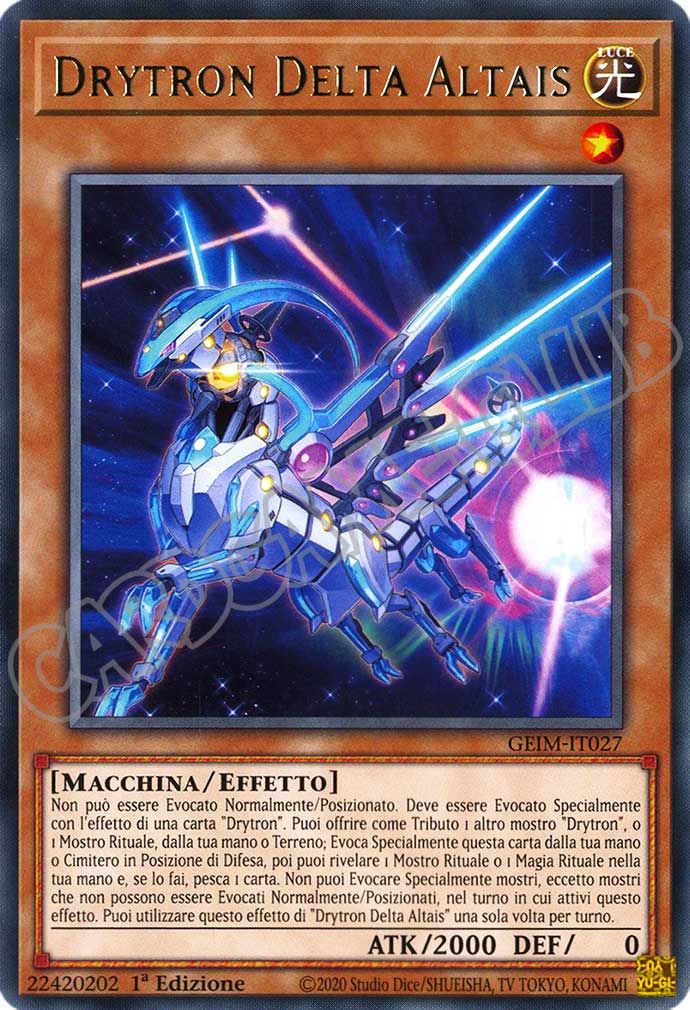 GEIM-IT027 Drytron Delta Altais rara 1a Edizione (IT) -NEAR MINT-