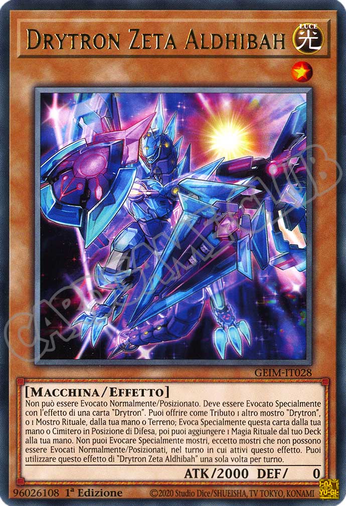 GEIM-IT028 Drytron Zeta Aldhibah rara 1a Edizione (IT) -NEAR MINT-