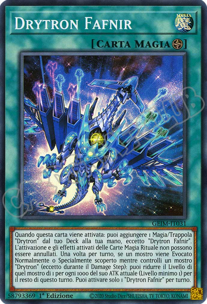 GEIM-IT031 Drytron Fafnir super rara 1a Edizione (IT) -NEAR MINT-