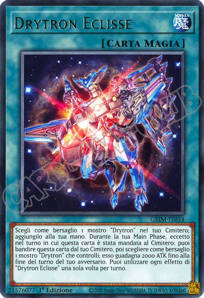 GEIM-IT034 Drytron Eclipse rara 1a Edizione (IT) -NEAR MINT-