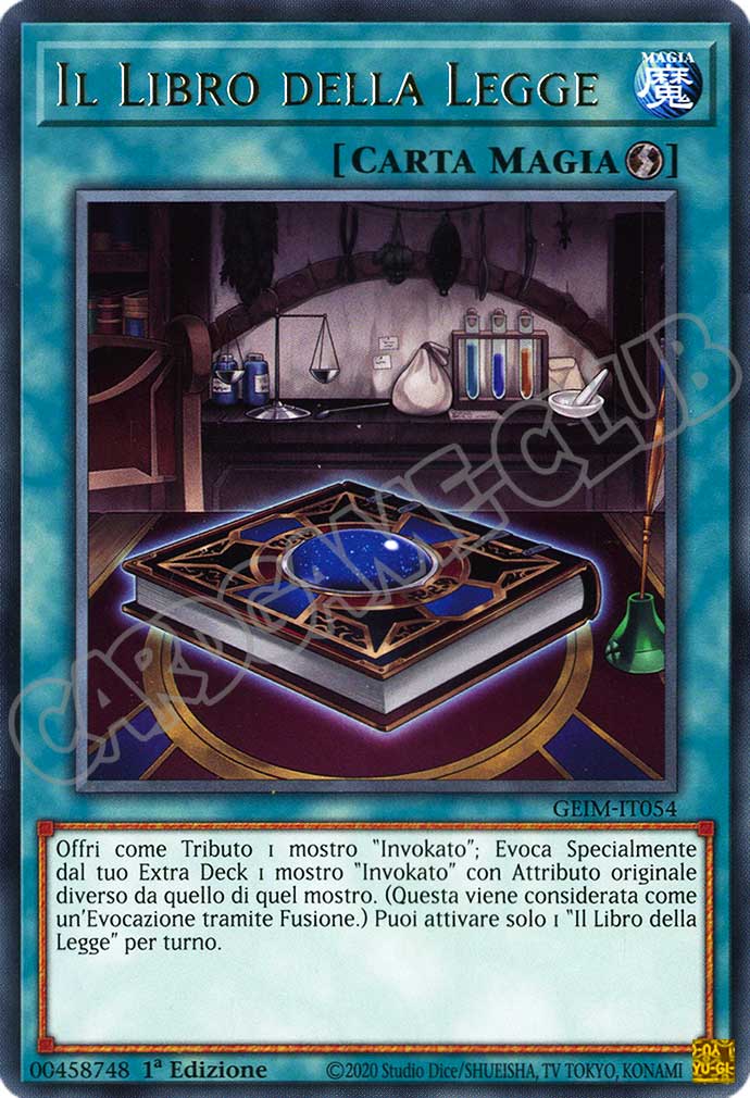 GEIM-IT054 Il Libro della Legge rara 1a Edizione (IT) -NEAR MINT-