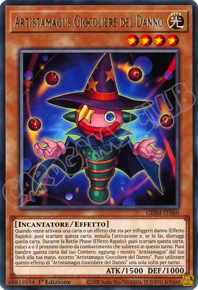 GEIM-IT060 Artistamagus Giocoliere del Danno rara 1a Edizione (IT) -NEAR MINT-