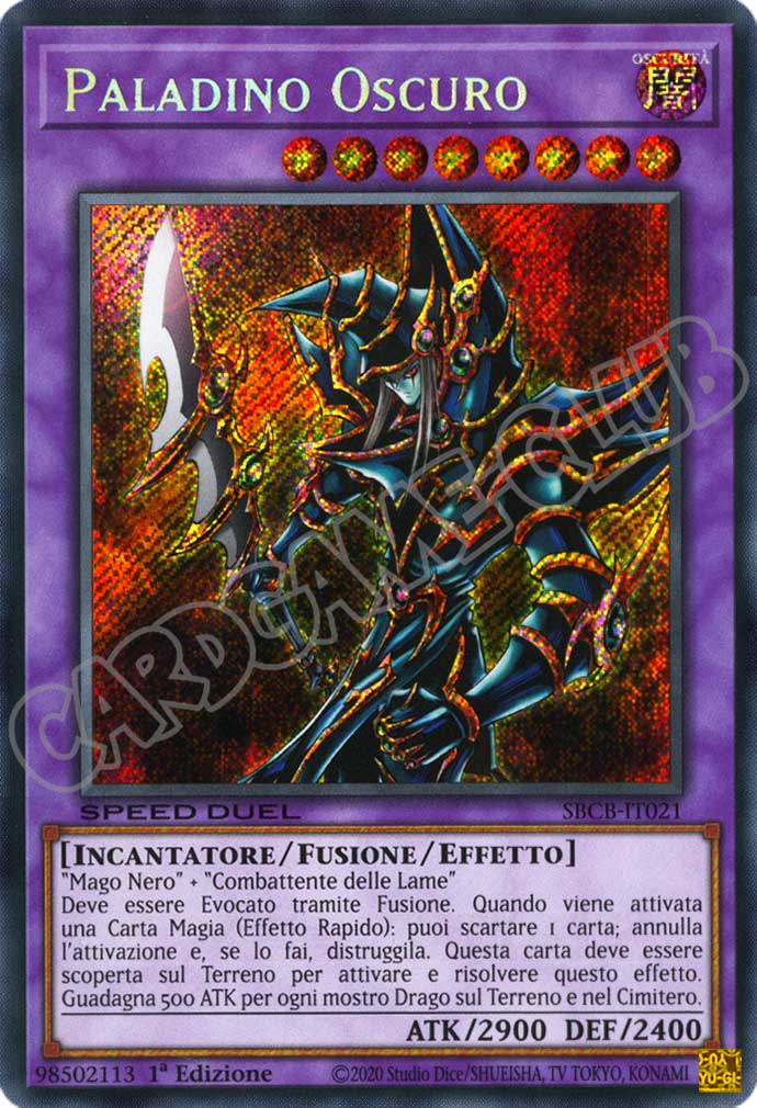 SBCB-IT021 Paladino Oscuro rara segreta 1a Edizione (IT) -NEAR MINT-