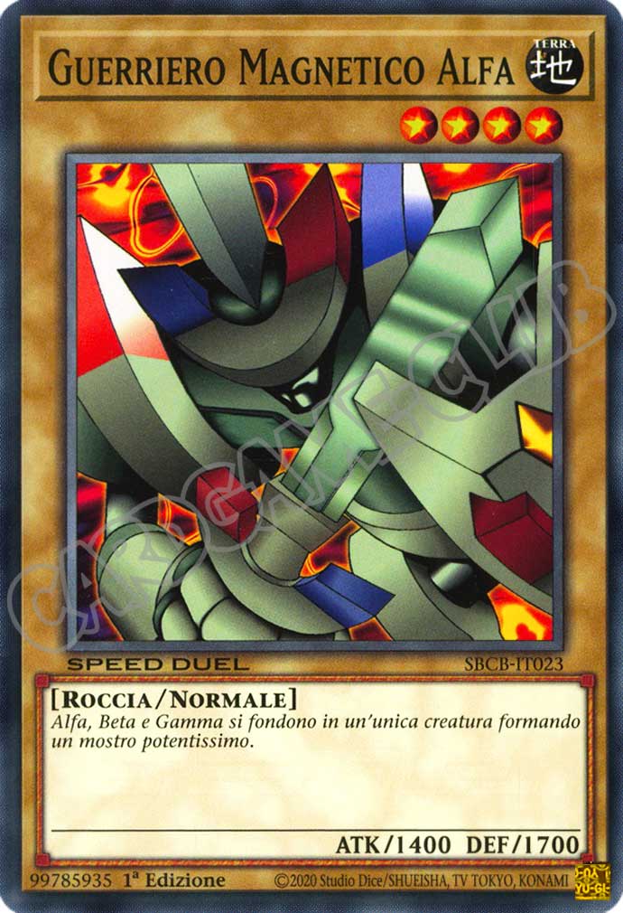 SBCB-IT023 Guerriero Magnetico Alfa comune 1a Edizione (IT) -NEAR MINT-