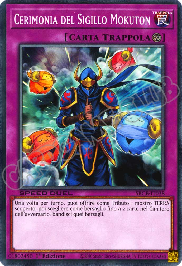 SBCB-IT038 Cerimonia del Sigillo Mokuton comune 1a Edizione (IT) -NEAR MINT-