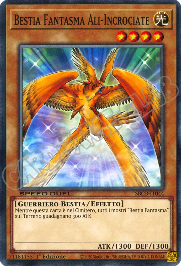 SBCB-IT044 Bestia Fantasma Ali-Incrociate comune 1a Edizione (IT) -NEAR MINT-