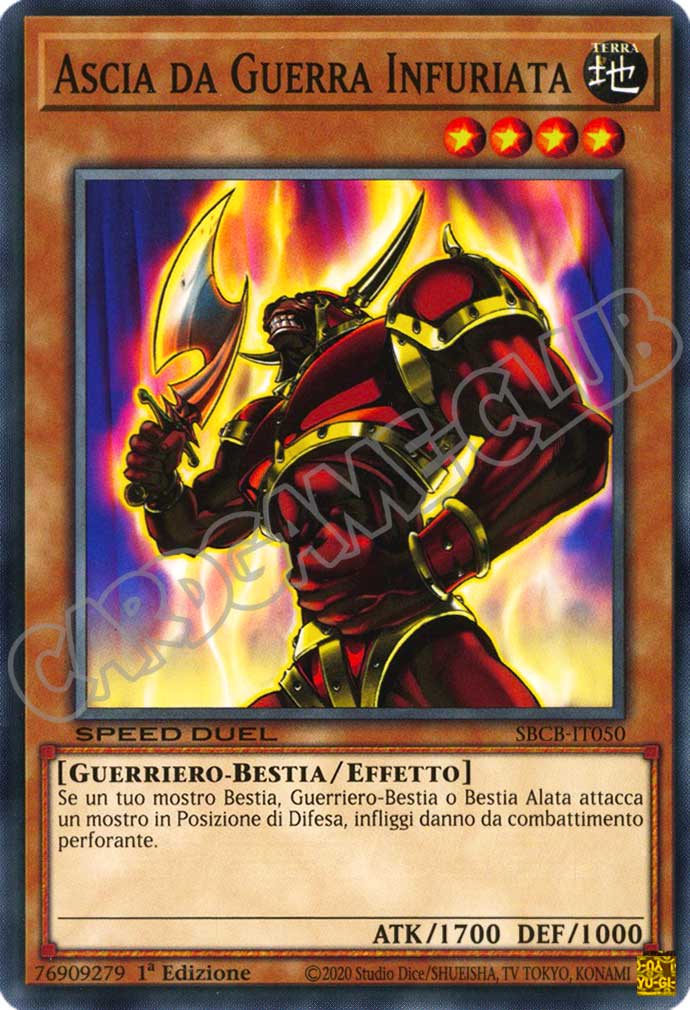 SBCB-IT050 Ascia da Guerra Infuriata comune 1a Edizione (IT) -NEAR MINT-