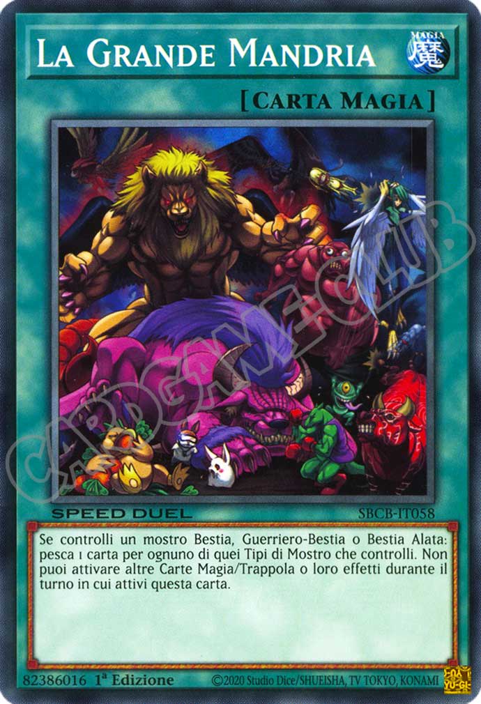 SBCB-IT058 La Grande Mandria comune 1a Edizione (IT) -NEAR MINT-