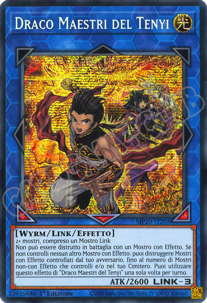 MP20-IT205 Draco Maestri del Tenyi rara segreta prismatica 1a Edizione (IT) -NEAR MINT-