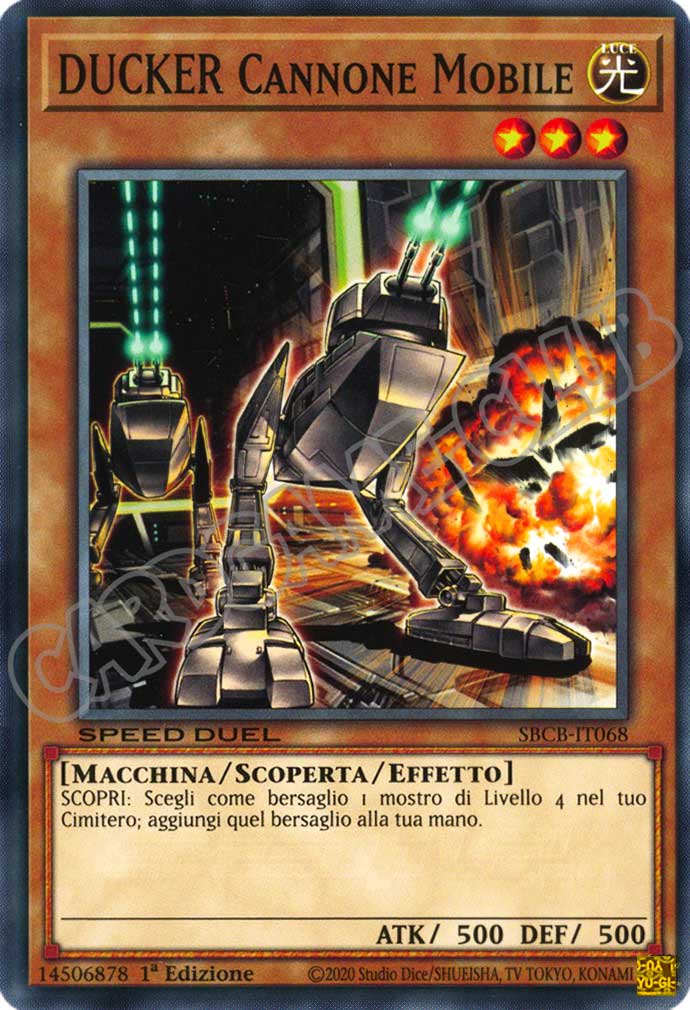 SBCB-IT068 DUCKER Cannone Mobile comune 1a Edizione (IT) -NEAR MINT-
