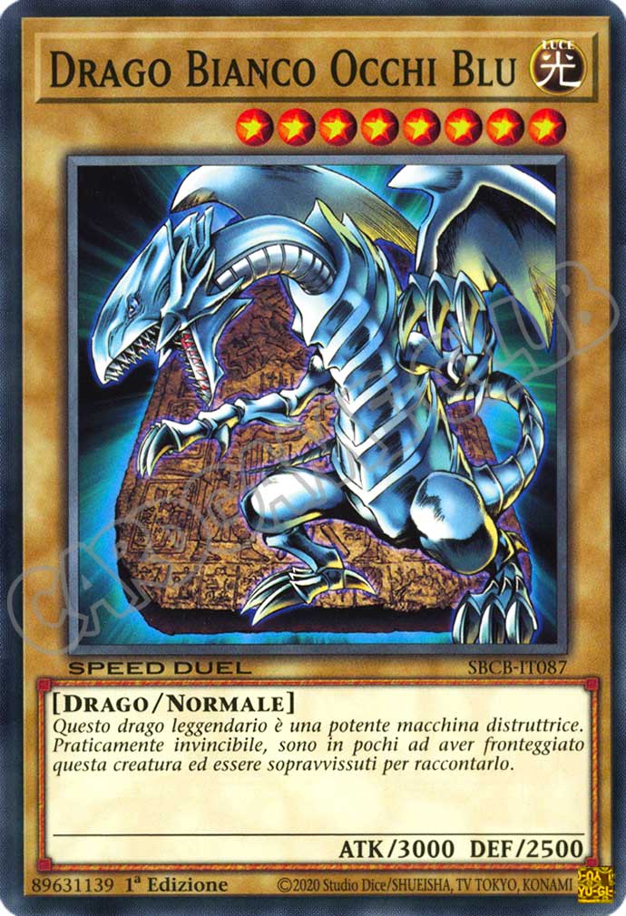 SBCB-IT087 Drago Bianco Occhi Blu comune 1a Edizione (IT) -NEAR MINT-