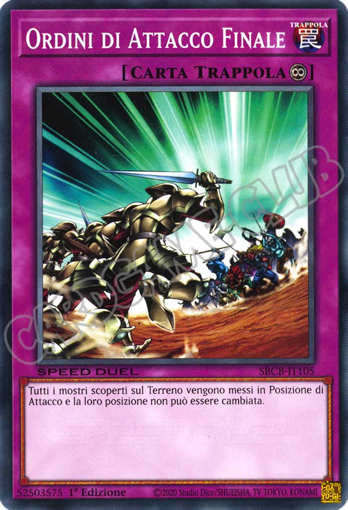 SBCB-IT105 Ordini di Attacco Finale comune 1a Edizione (IT) -NEAR MINT-