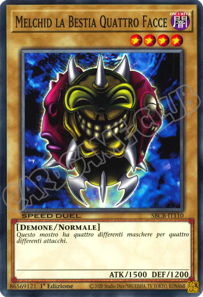 SBCB-IT110 Melchid la Bestia Quattro Facce comune 1a Edizione (IT) -NEAR MINT-