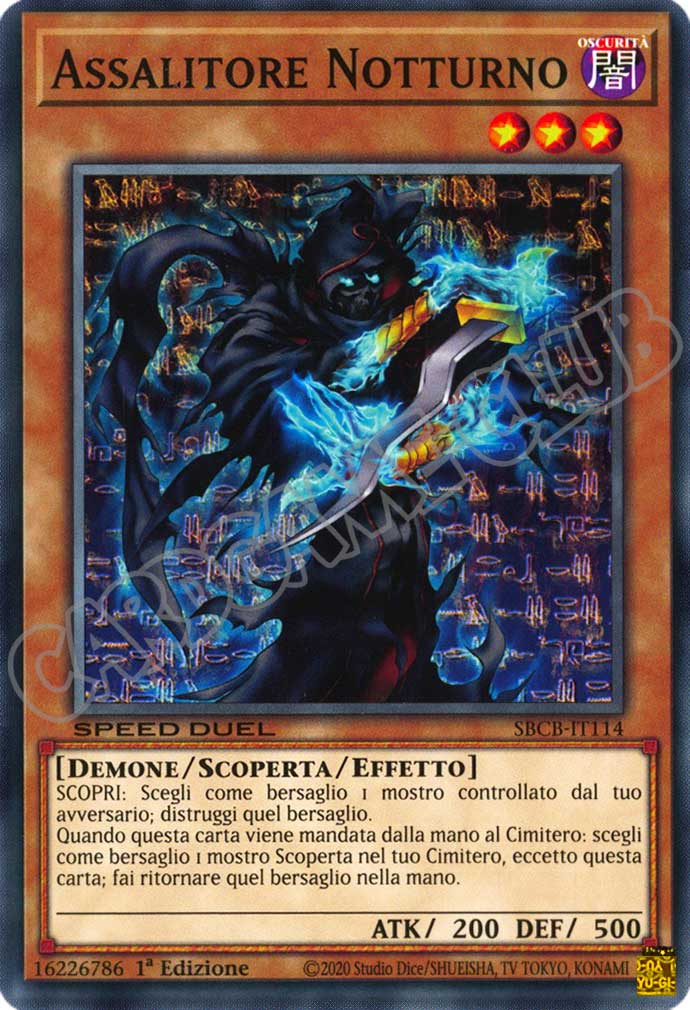 SBCB-IT114 Assalitore Notturno comune 1a Edizione (IT) -NEAR MINT-
