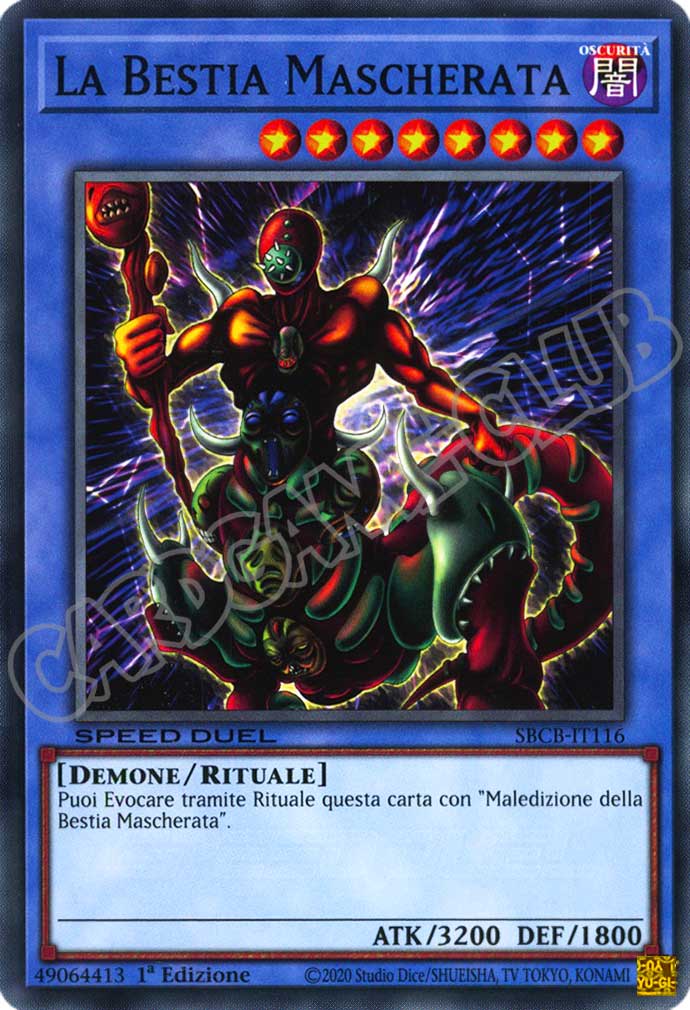 SBCB-IT116 La Bestia Mascherata comune 1a Edizione (IT) -NEAR MINT-
