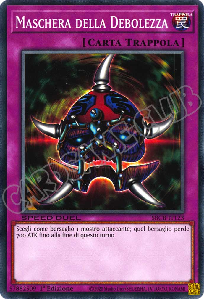 SBCB-IT123 Maschera della Debolezza comune 1a Edizione (IT) -NEAR MINT-