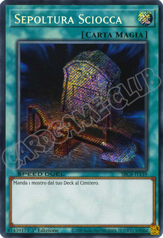SBCB-IT139 Sepoltura Sciocca rara segreta 1a Edizione (IT) -NEAR MINT-