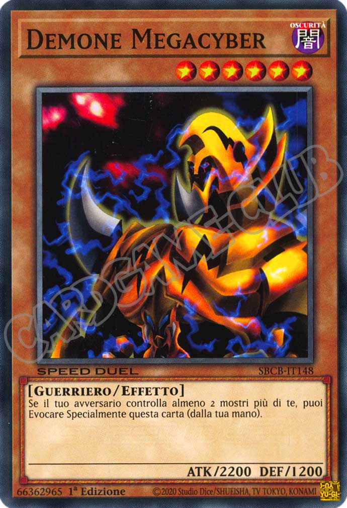SBCB-IT148 Demone Megacyber comune 1a Edizione (IT) -NEAR MINT-