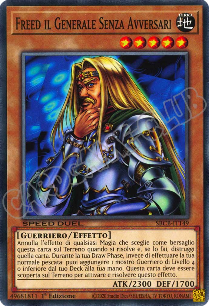 SBCB-IT149 Freed il Generale Senza Avversari comune 1a Edizione (IT) -NEAR MINT-