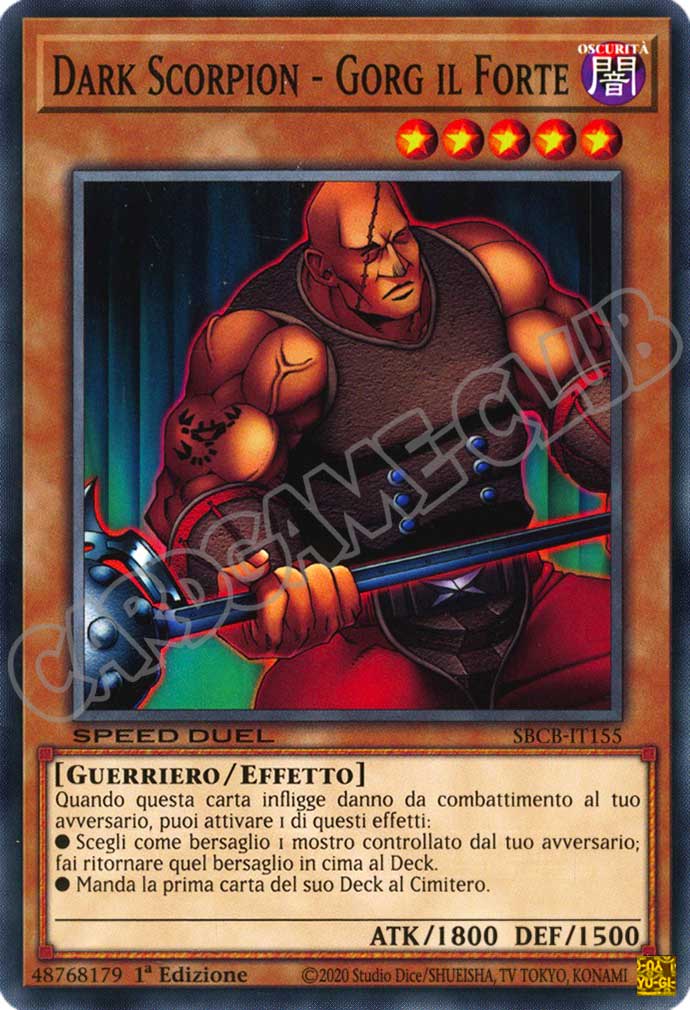 SBCB-IT155 Dark Scorpion - Gorg il Forte comune 1a Edizione (IT) -NEAR MINT-
