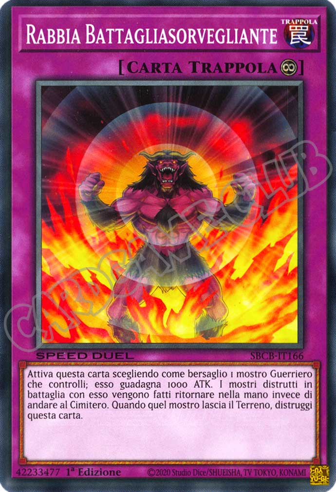 SBCB-IT166 Rabbia Battagliasorvegliante comune 1a Edizione (IT) -NEAR MINT-
