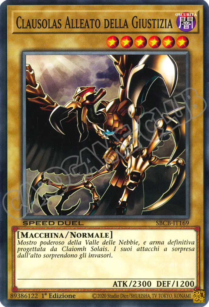 SBCB-IT169 Clausolas Alleato della Giustizia comune 1a Edizione (IT) -NEAR MINT-