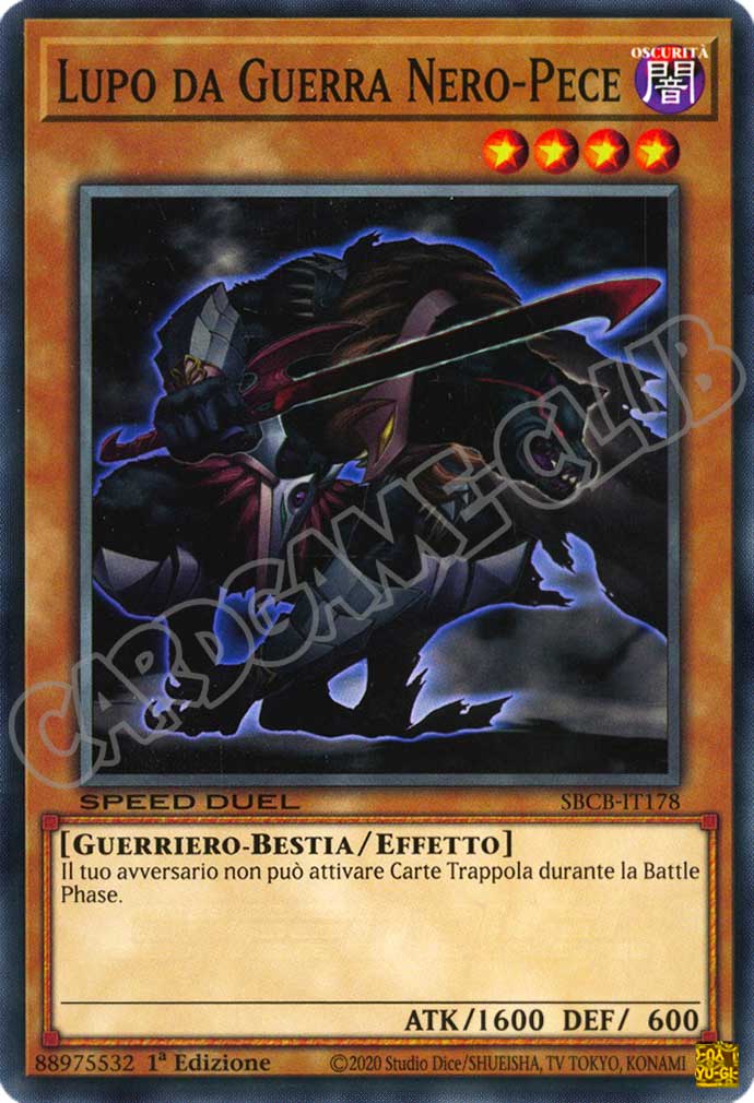 SBCB-IT178 Lupo da Guerra Nero-Pece comune 1a Edizione (IT) -NEAR MINT-