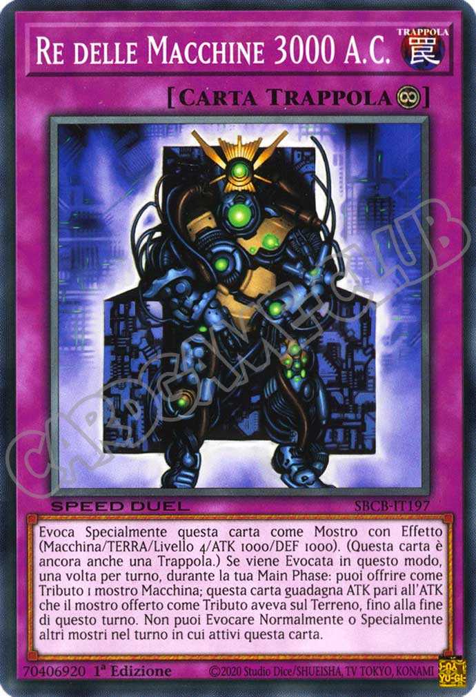 SBCB-IT197 Re delle Macchine 3000 A.C. comune 1a Edizione (IT) -NEAR MINT-