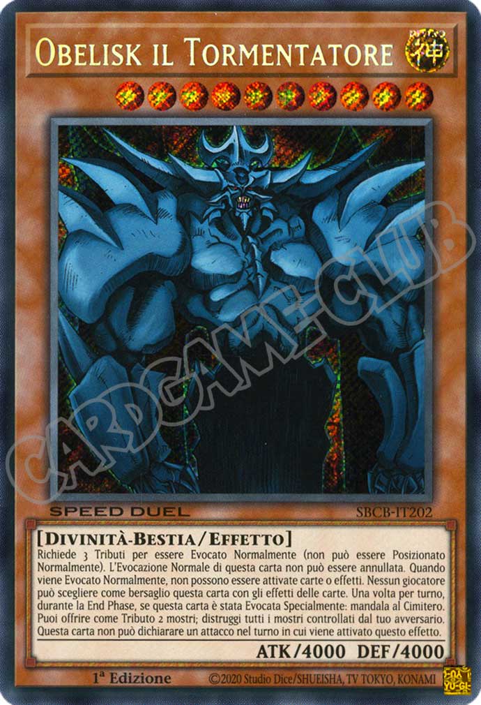 SBCB-IT202 Obelisk il Tormentatore rara segreta 1a Edizione (IT) -NEAR MINT-
