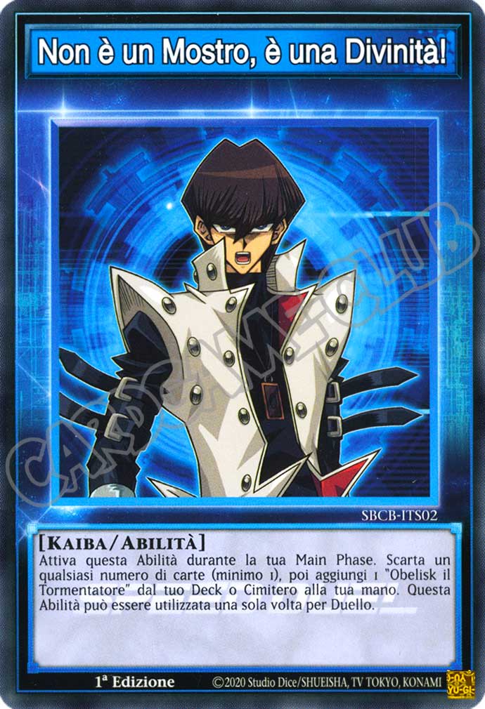 SBCB-ITS02 Non e' un Mostro, e' una Divinita' comune 1a Edizione (IT) -NEAR MINT-