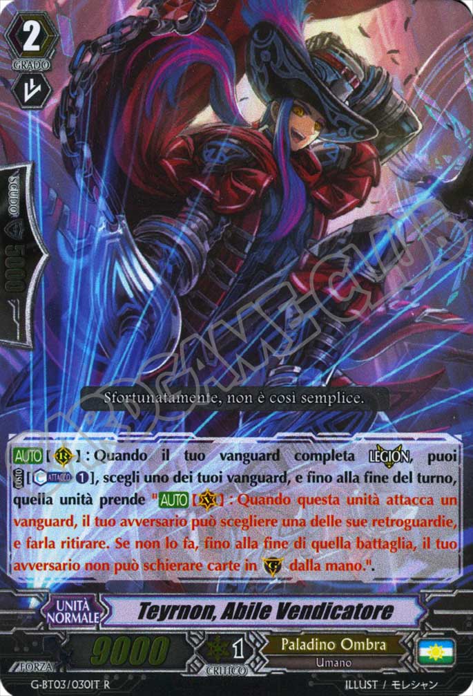 G-BT03-IT030 Teyrnon, Abile Vendicatore rara foil (IT) -NEAR MINT-