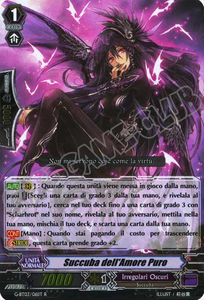 G-BT03-IT061 Succuba dell'Amore Puro rara foil (IT) -NEAR MINT-