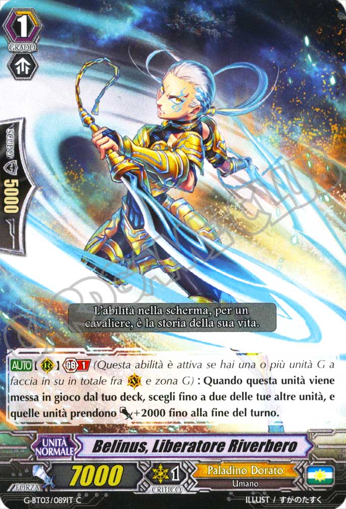 G-BT03-IT089 Belinus, Liberatore Riverbero comune normale (IT) -NEAR MINT-