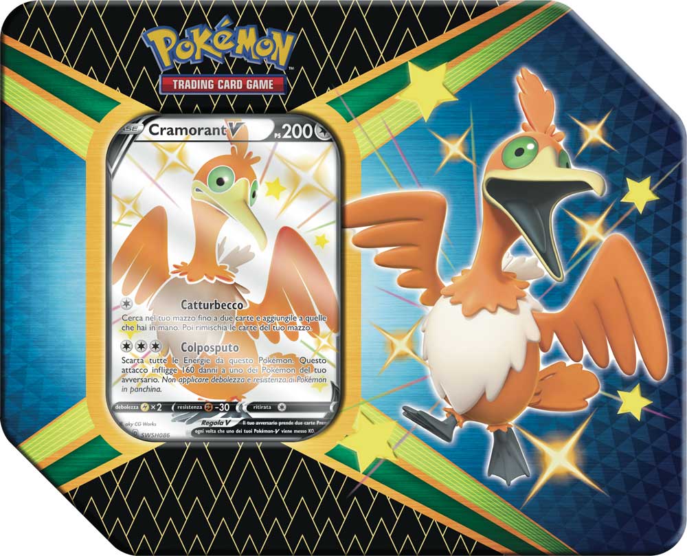Tin da collezione Spada e Scudo 4.5 Destino Splendente Cramorant-V (IT)