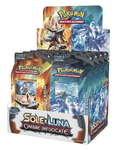 Sun and Moon Burning Shadows display 8 mazzi tematici (FR)