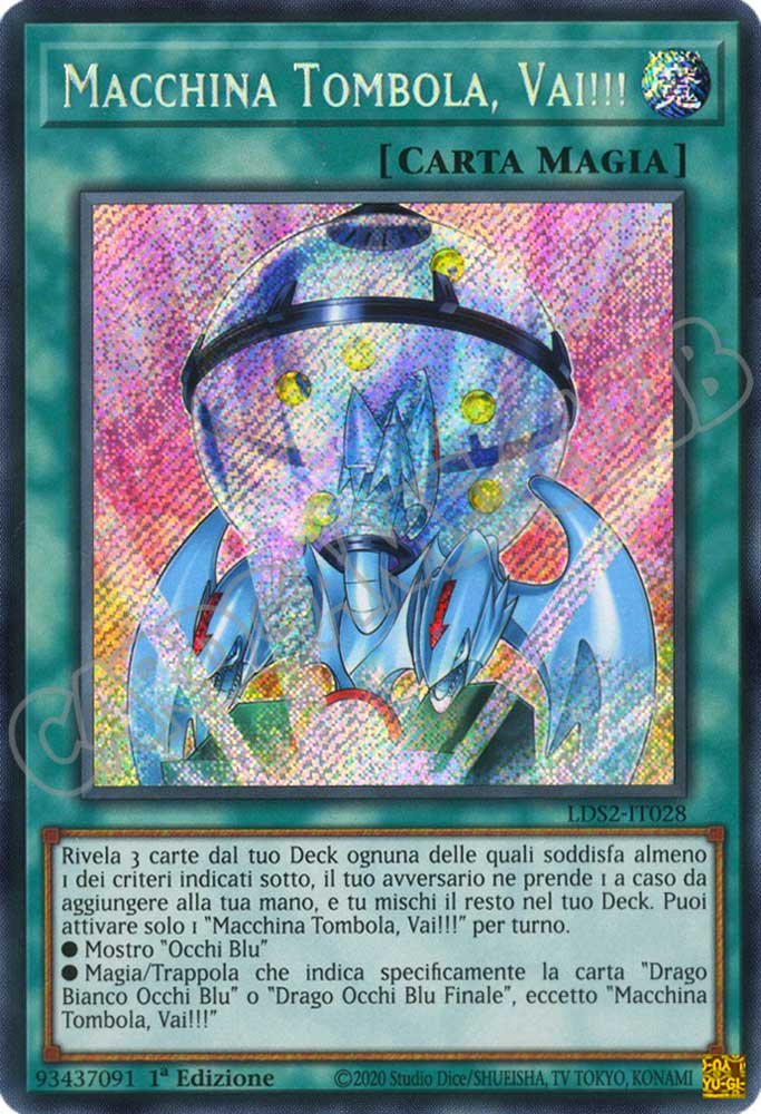 LDS2-IT028 Macchina Tombola, Vai!!! rara segreta 1a Edizione (IT) -NEAR MINT-