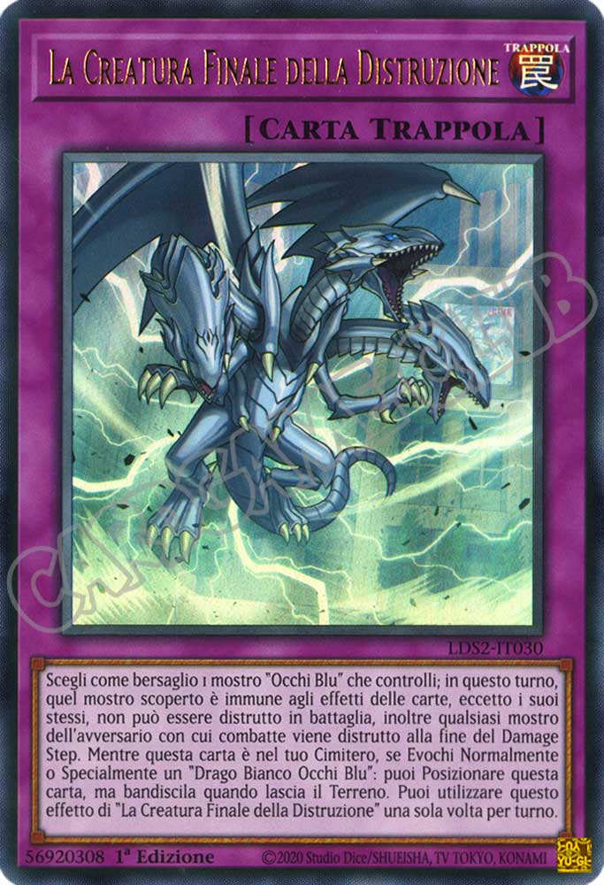 LDS2-IT030 La Creatura Finale della Distruzione (scritta ORO) ultra rara 1a Edizione (IT) -NEAR MINT-