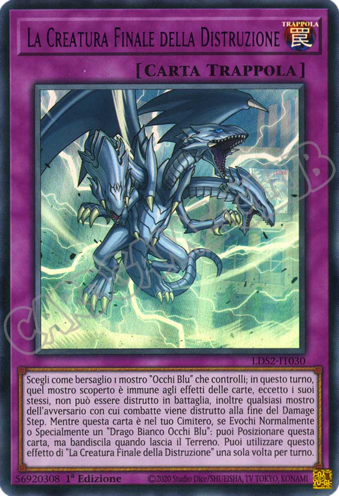 LDS2-IT030 La Creatura Finale della Distruzione (scritta VIOLA) ultra rara 1a Edizione (IT) -NEAR MINT-