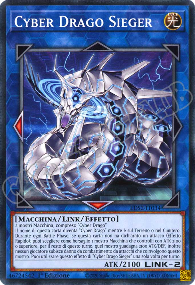 LDS2-IT034 Cyber Drago Sieger comune 1a Edizione (IT) -NEAR MINT-