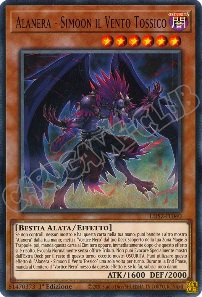 LDS2-IT040 Alanera - Simoon il Vento Tossico (scritta VIOLA) ultra rara 1a Edizione (IT) -NEAR MINT-