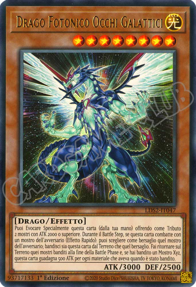 LDS2-IT047 Drago Fotonico Occhi Galattici (scritta ORO) ultra rara 1a Edizione (IT) -NEAR MINT-