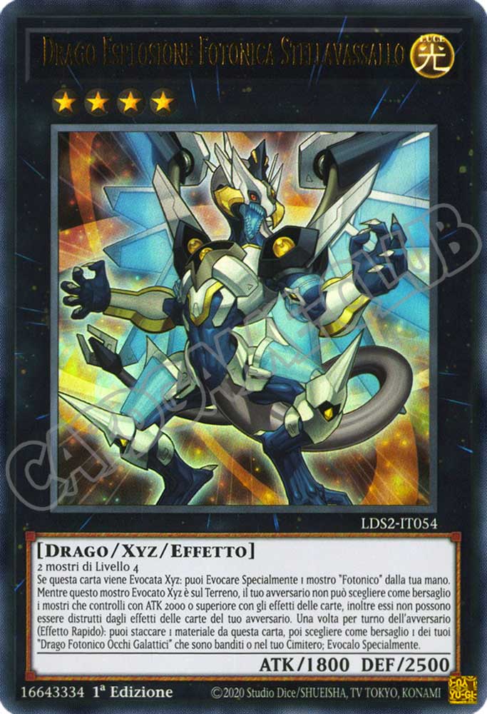 LDS2-IT054 Drago Esplosione Fotonica Stellavassallo (scritta ORO) ultra rara 1a Edizione (IT) -NEAR MINT-