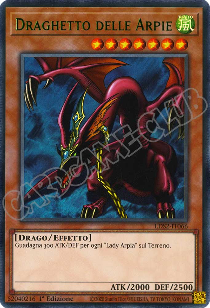 LDS2-IT066 Draghetto delle Arpie (scritta VERDE) ultra rara 1a Edizione (IT) -NEAR MINT-