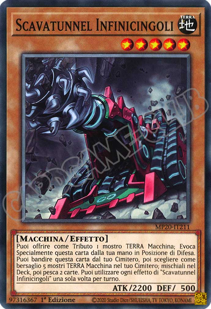 MP20-IT211 Scavatunnel Infinicingoli comune 1a Edizione (IT) -NEAR MINT-