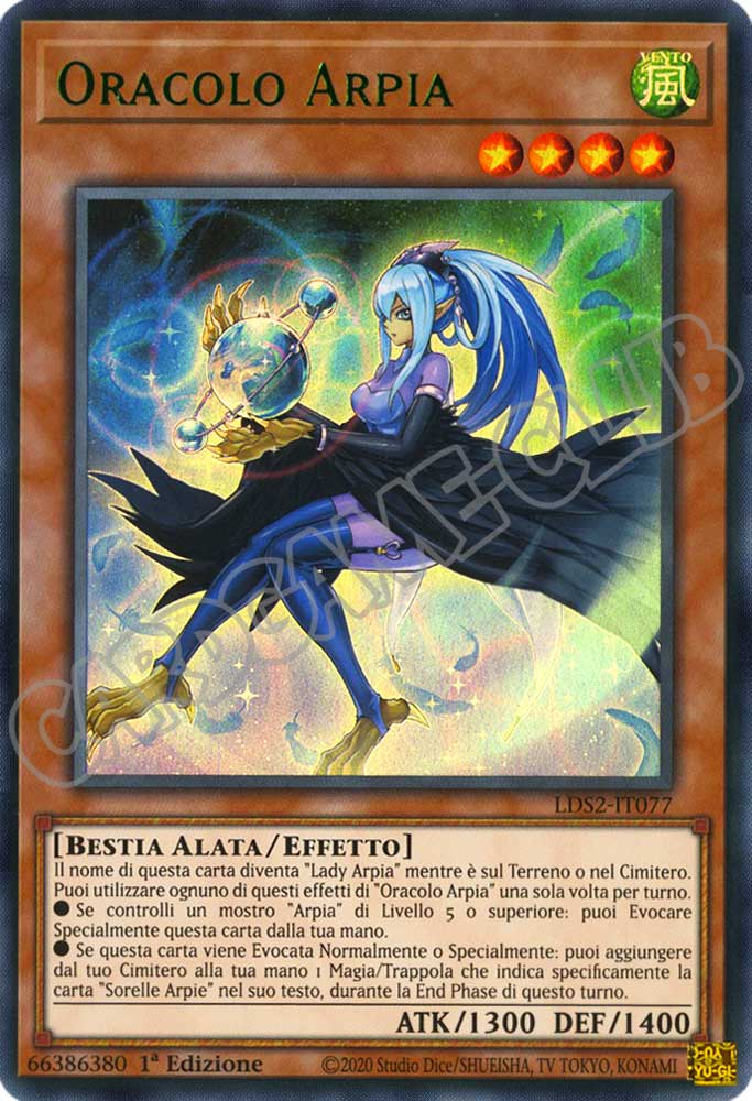 LDS2-IT077 Oracolo Arpia (scritta VERDE) ultra rara 1a Edizione (IT) -NEAR MINT-
