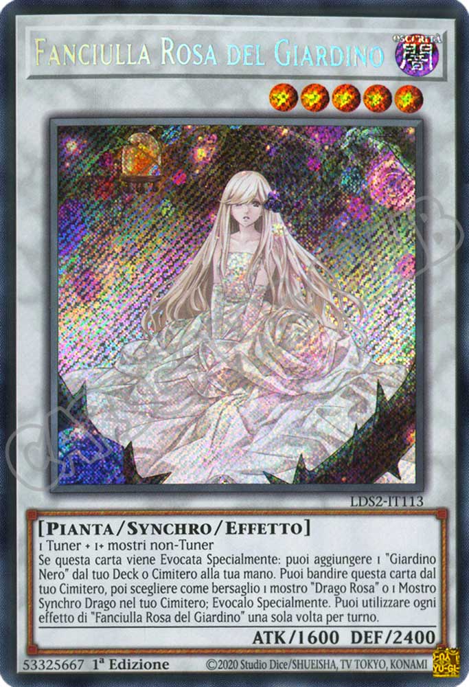 LDS2-IT113 Fanciulla Rosa del Giardino rara segreta 1a Edizione (IT) -NEAR MINT-