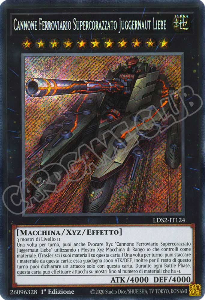 LDS2-IT124 Cannone Ferroviario Supercorazzato Juggernaut Liebe rara segreta 1a Edizione (IT) -NEAR MINT-