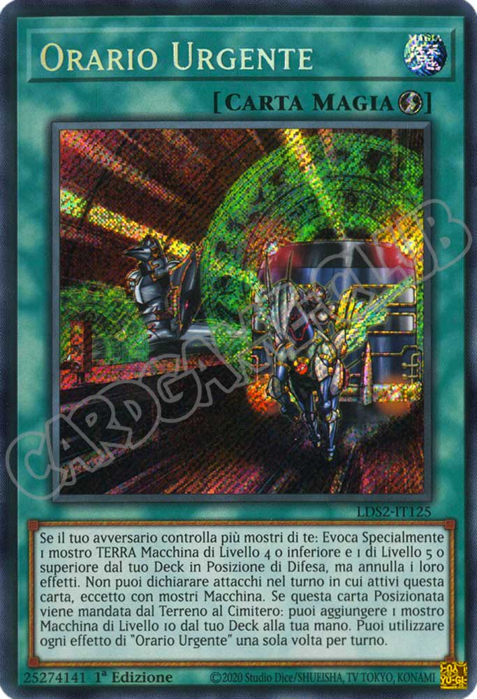LDS2-IT125 Orario Urgente rara segreta 1a Edizione (IT) -NEAR MINT-
