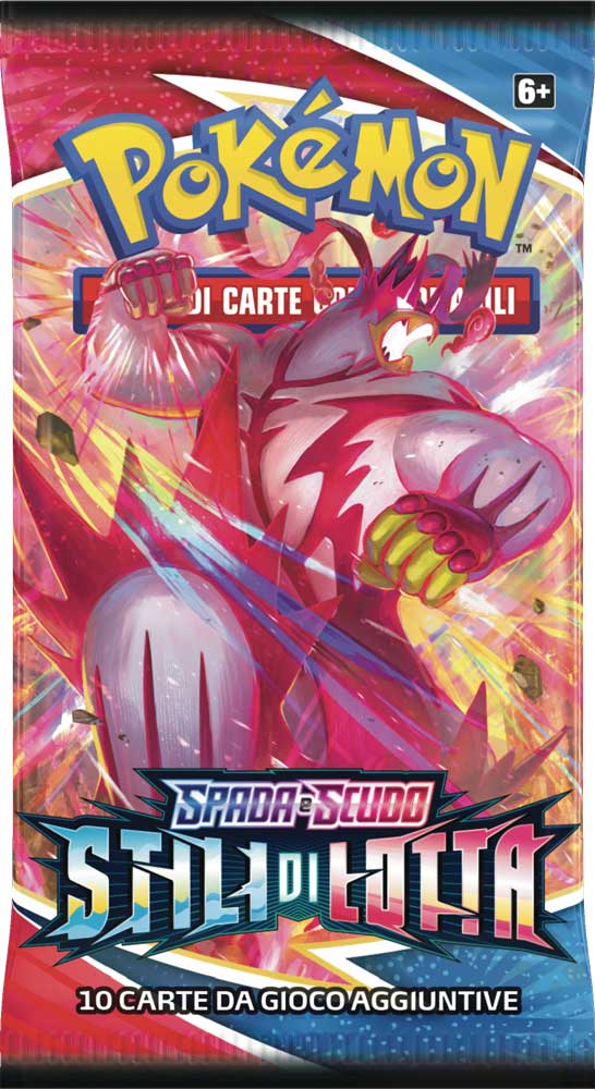 Pokemon Spada e Scudo Stili di Lotta artwork Urshifu Singolcolpo busta 10 carte (IT)